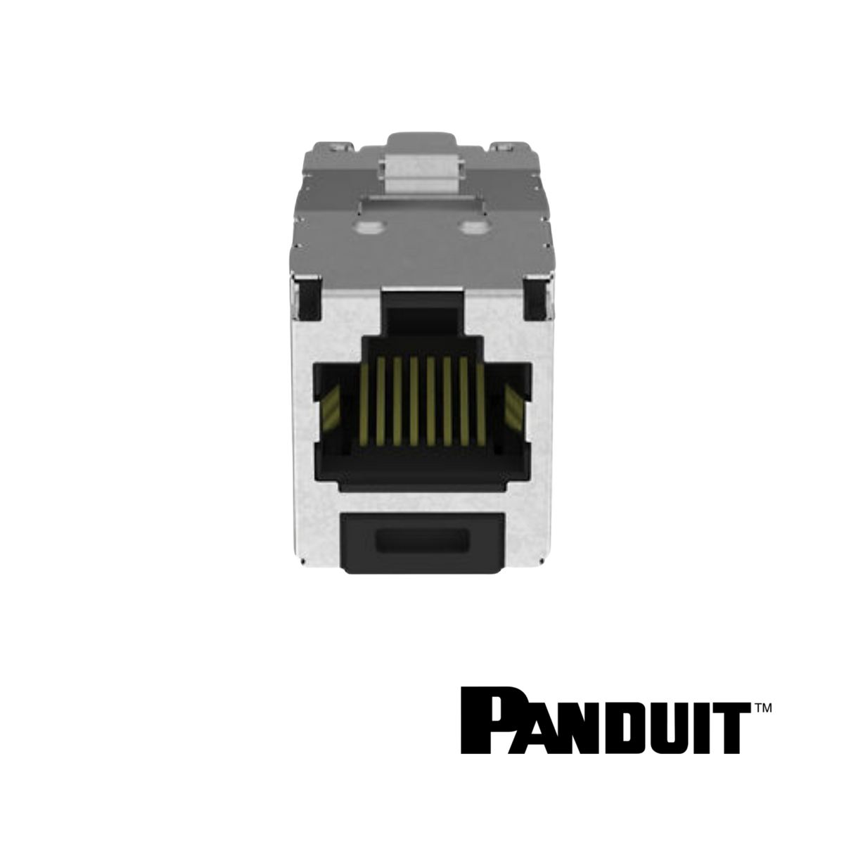 Image of PANDUIT Mini-Com® Cat6a 10Gig Universal Module | Shielded (PT-CJS6X88TGY)