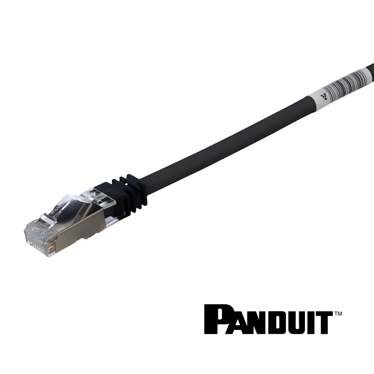 Image of PANDUIT TX6A™ Cat6A 10Gig Patch Cord | Shielded | Black (TX6A Cat6A 10Gig Patch Cord Shielded Black)