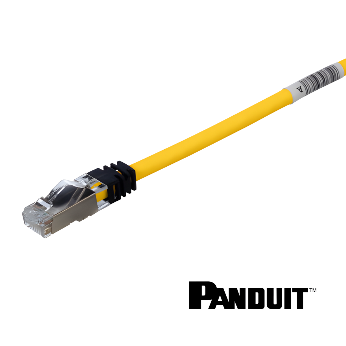 Image of PANDUIT TX6A™ Cat6A 10Gig Patch Cord | Shielded | Yellow (TX6A Cat6A 10Gig Patch Cord Shielded Yellow)