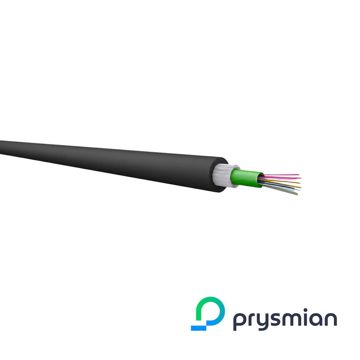 Prysmian OM3 4 Core Loose Tube Cable, B2ca, Black