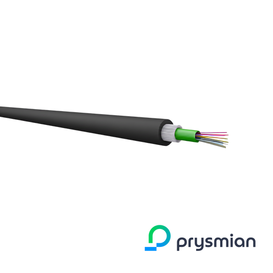 Prysmian OM3 4 Core Loose Tube Cable, B2ca, Black