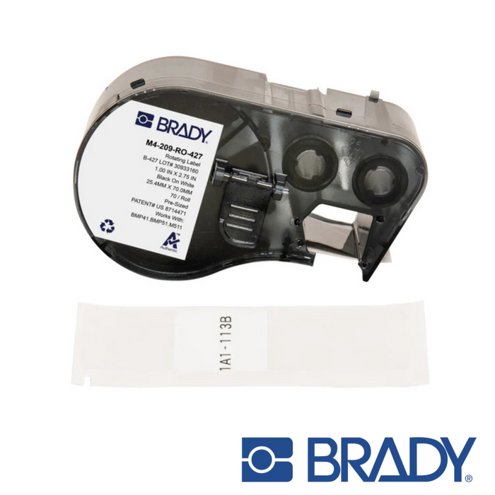 BRADY M511 Rotating Self-Laminating Vinyl Labels