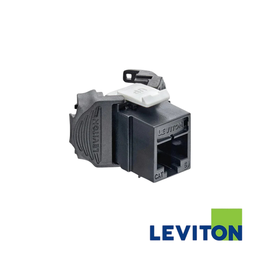Image of LEVITON AX0 Cat6 Quickport Jack | UTP (BR-AX61S-GS6)