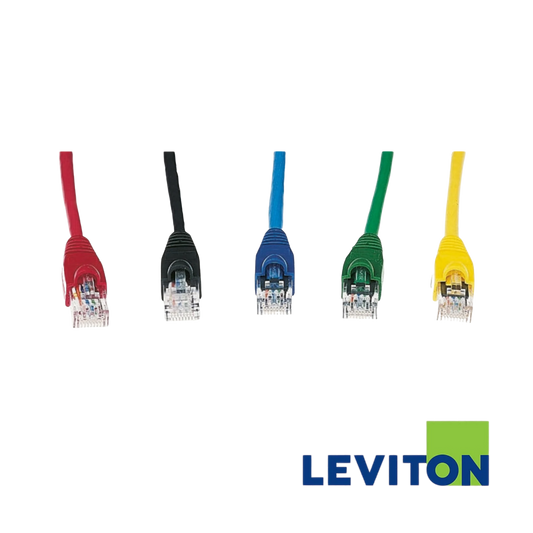 Image of Leviton 5.0m - Cat6 S/FTP LSHF Bladed Patch Cord with Grey Boots (Yellow) (BR-C6CPCS050-688HB)