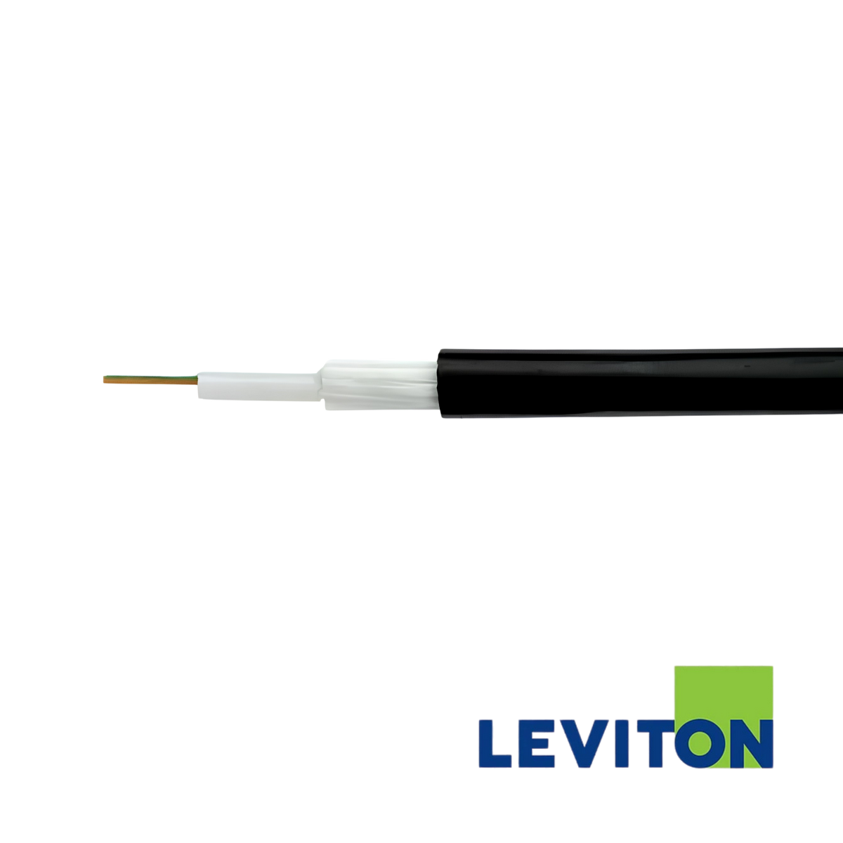 Image of Leviton OM2 24 Core Loose Tube Cable, Eca, Black (BR-GF050UNI24LU-ECA)