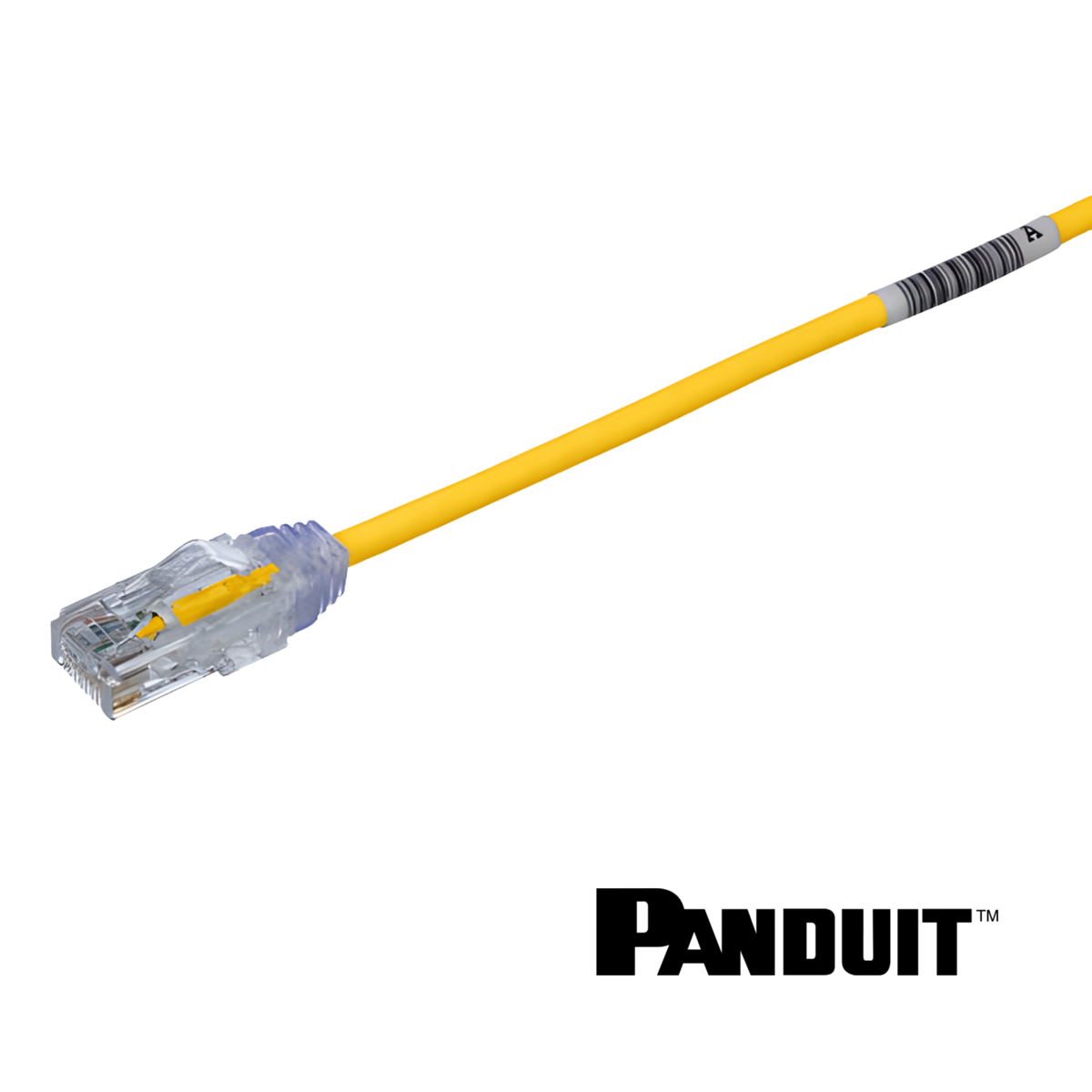 Image of PANDUIT Cat6 28AWG Small Diameter Patch Cord | UTP | Yellow (Cat6 28AWG Small Diameter Patch Cord  UTP Yellow)