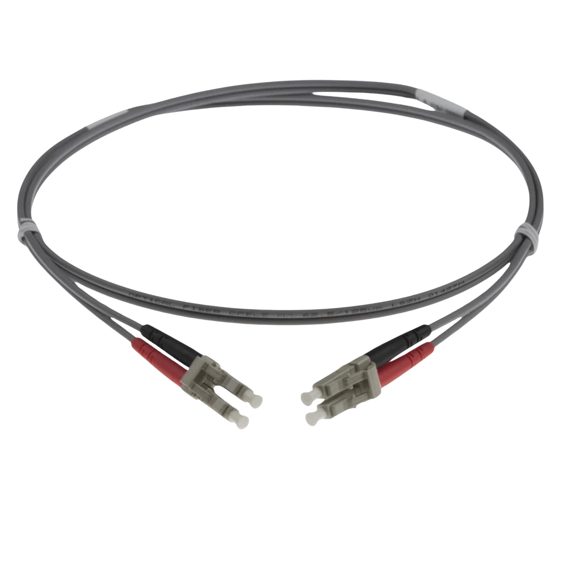 Image of NENCO OM1 LC Fibre Optic Patch Lead | Grey | Selector (LC-LC OM1 FIBRE OPTIC PATCH CORD GREY)