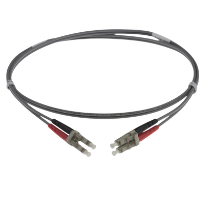Image of OM1 LC Fibre Optic Patch Lead | Grey (LC-LC OM1 FIBRE OPTIC PATCH CORD GREY)