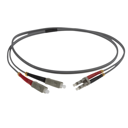 Image of NENCO OM1 LC Fibre Optic Patch Lead | Grey | Selector (LC-SC OM1 FIBRE OPTIC PATCH CORD GREY)