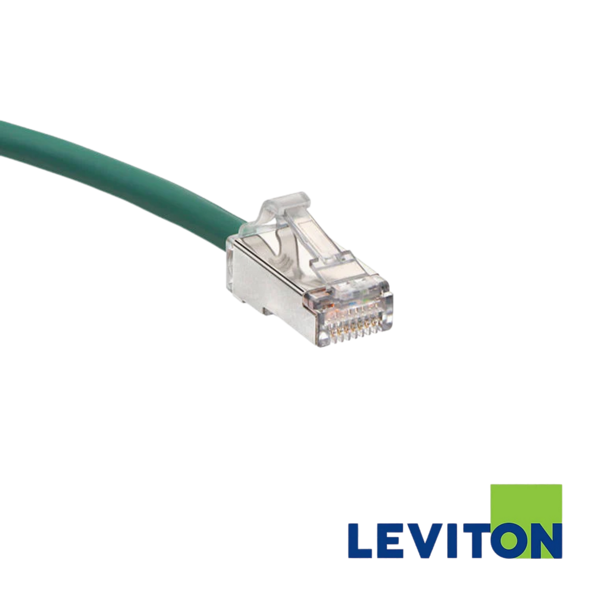 Image of LEVITON Cat 6A U/FTP High-Flex Patch Cord (LEVITON Cat 6A UFTP High-Flex Patch Cord Green)