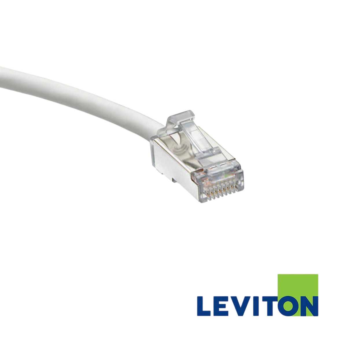 Image of LEVITON Cat 6A U/FTP High-Flex Patch Cord (LEVITON Cat 6A UFTP High-Flex Patch Cord White)