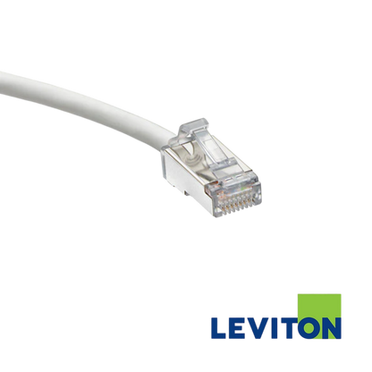 Image of LEVITON Cat 6A U/FTP High-Flex Patch Cord (LEVITON Cat 6A UFTP High-Flex Patch Cord White)