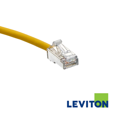 Image of LEVITON Cat 6A U/FTP High-Flex Patch Cord (LEVITON Cat 6A UFTP High-Flex Patch Cord Yellow)