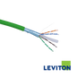 LEVITON Cat6A 23AWG F/FTP Cable | Green | 500M | Cca