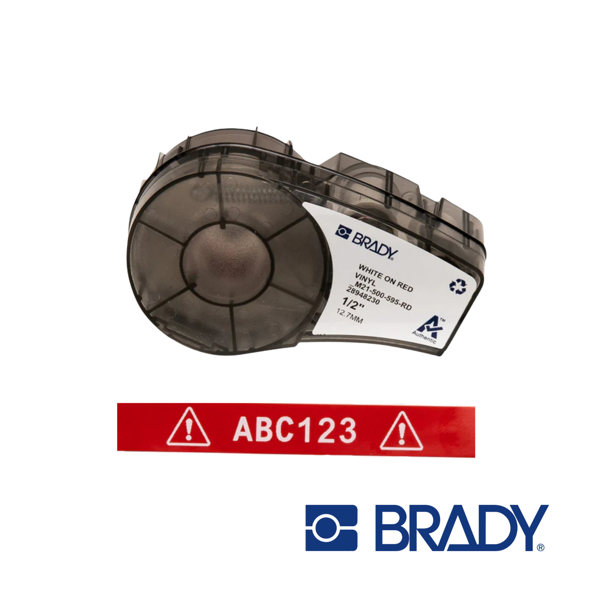 Image of BRADY M211 and M210 Indoor Outdoor Vinyl Labels | 12.70 mm Wide (M21-500-595-RD)