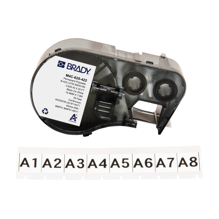 BRADY M511 Polyester Panel Component Labels | Selector
