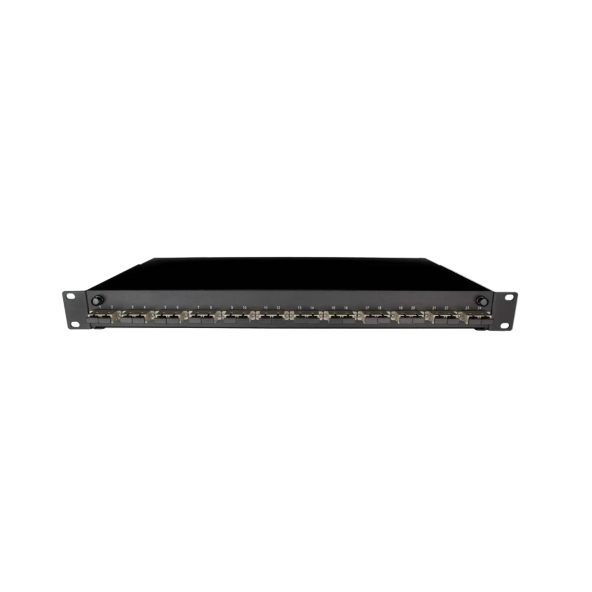 Image of Front Sliding Fibre Optic Patch Panels | 1RU | Selector (PAT-12-SCD-02-BK-SFE)