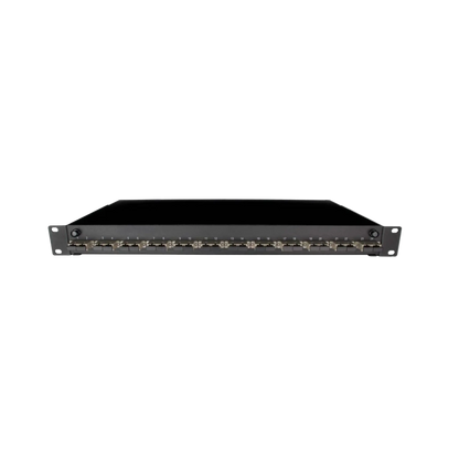 Image of Front Sliding Fibre Optic Patch Panels | 1RU | Selector (PAT-12-SCD-02-BK-SFE)