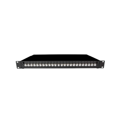 Image of Front Sliding Fibre Optic Patch Panels | 1RU | Selector (PAT-24-LCD-S-02-BK-SFE)