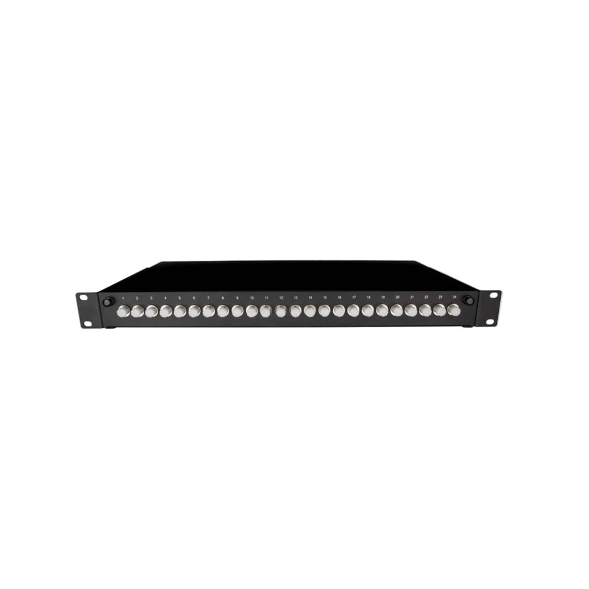 Image of Front Sliding Fibre Optic Patch Panels | 1RU | Selector (PAT-24-LCD-S-04-BK-SFE)