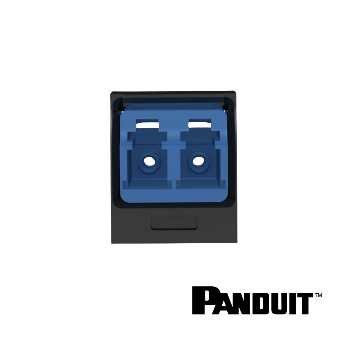 Image of PANDUIT Mini-Com® OS2 LC Duplex Adaptor Module | Singlemode | Selector (PT-CMDSLCZBL)