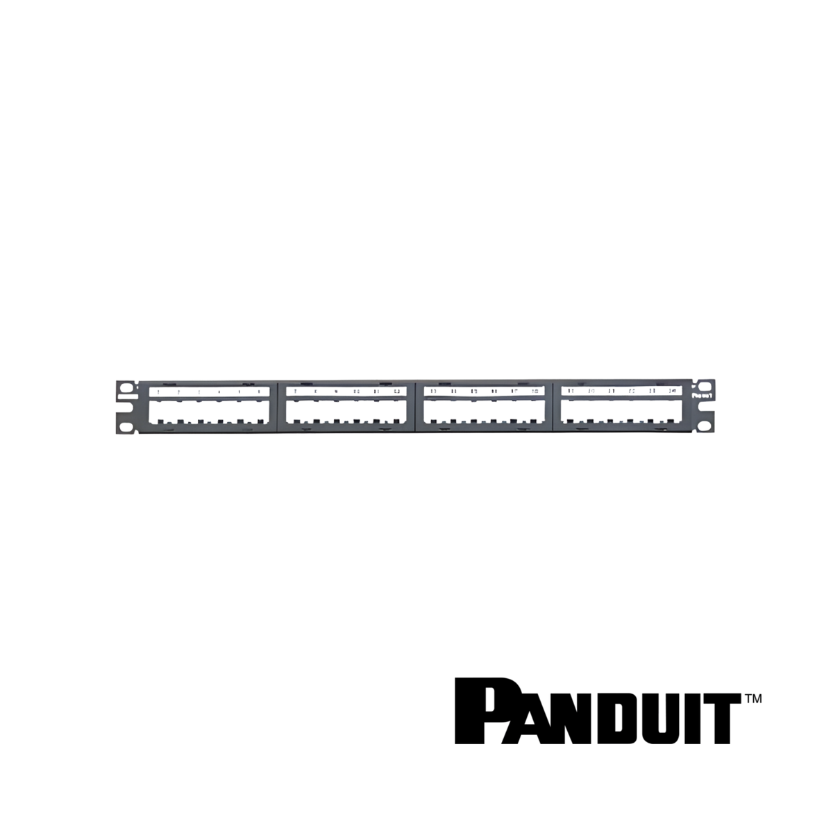 Image of PANDUIT Mini-Com® Modular Unshielded M6 Patch Panel | 1RU | Selector (PT-CPPL24M6BLY)