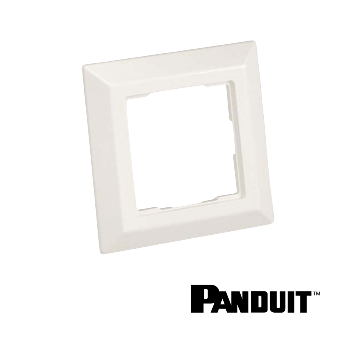 Image of PANDUIT Faceplate Frame | 80mm x 80mm | White (PT-FCFPAW)