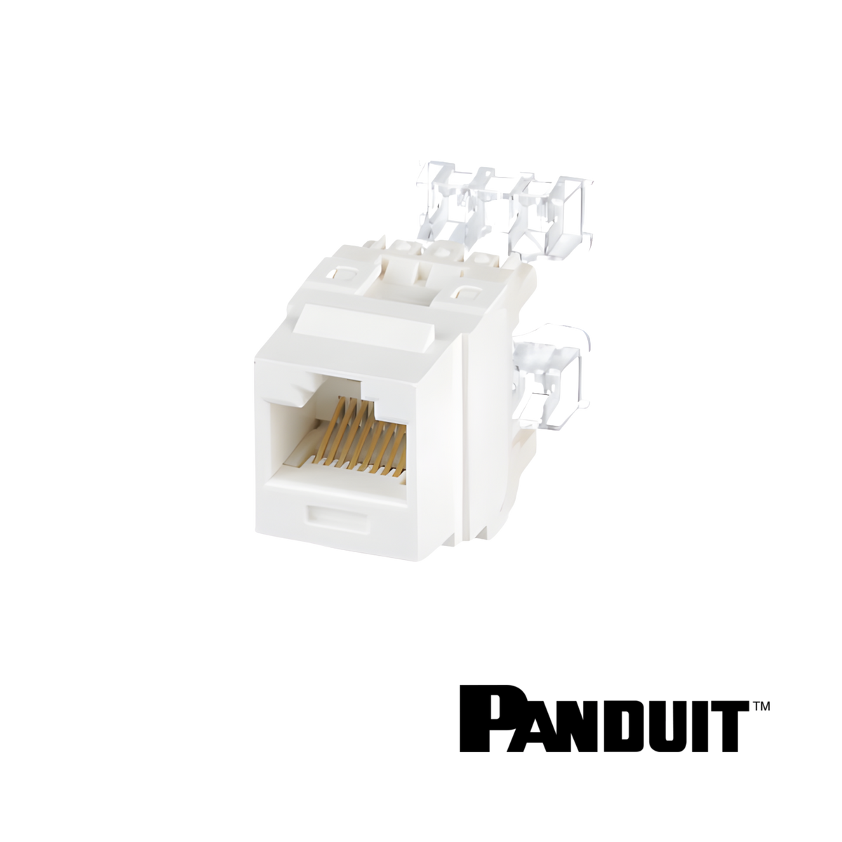 Image of PANDUIT NetKey Cat6 Keystone Punchdown Jack Module (PT-NK688MAW)