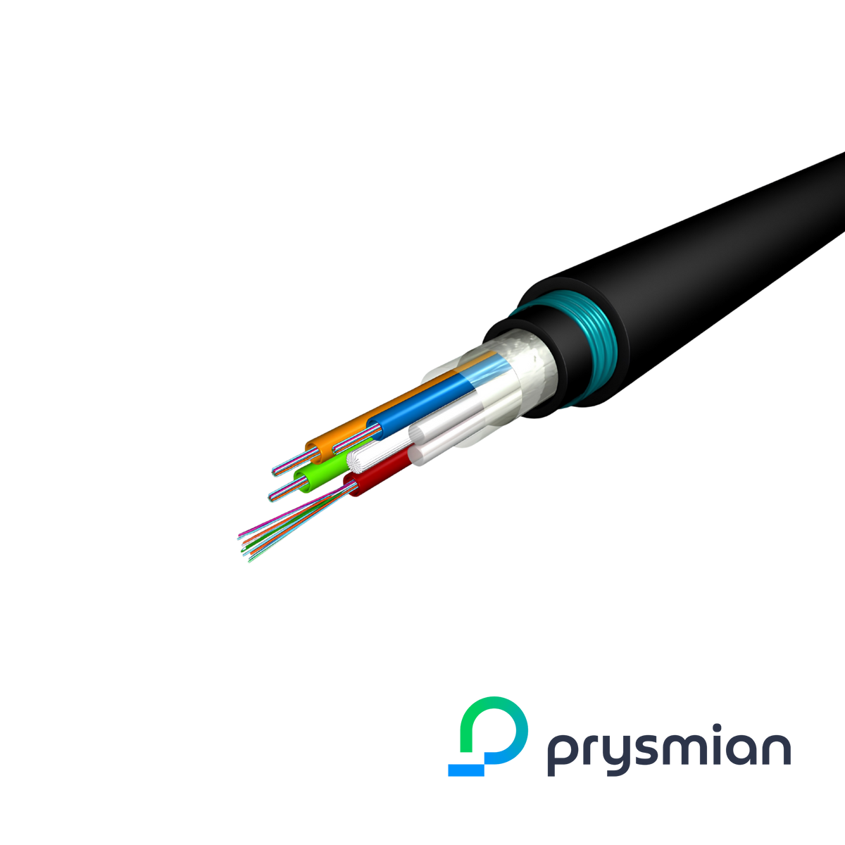 Image of Prysmian OM3 G657a1 Loose Tube Cable, B2ca Rated, Black (Prysmian OM3 Loose Tube Cable, B2ca Rated, Black)