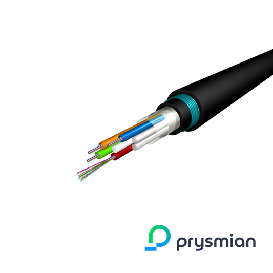 Image of Prysmian OM3 G657a1 Loose Tube Cable, B2ca Rated, Black (Prysmian OM3 Loose Tube Cable, B2ca Rated, Black)