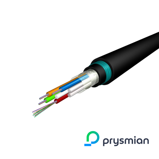 Prysmian 48 Core Singlemode OS2 G657a1 Multi Loose Tube Cable CST Armour LSZH Ext - Black